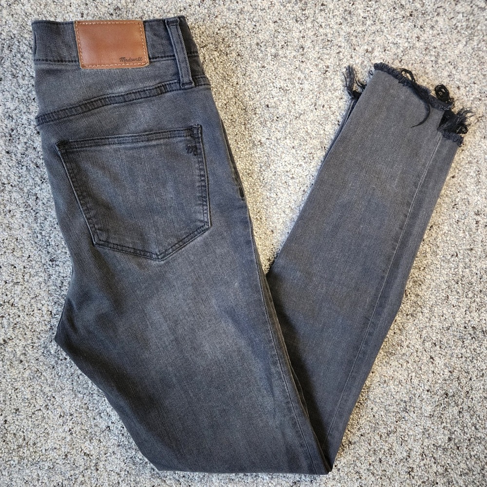 Madewell Skinny Jeans Womens 27 High Rise Raw Hem Excellent